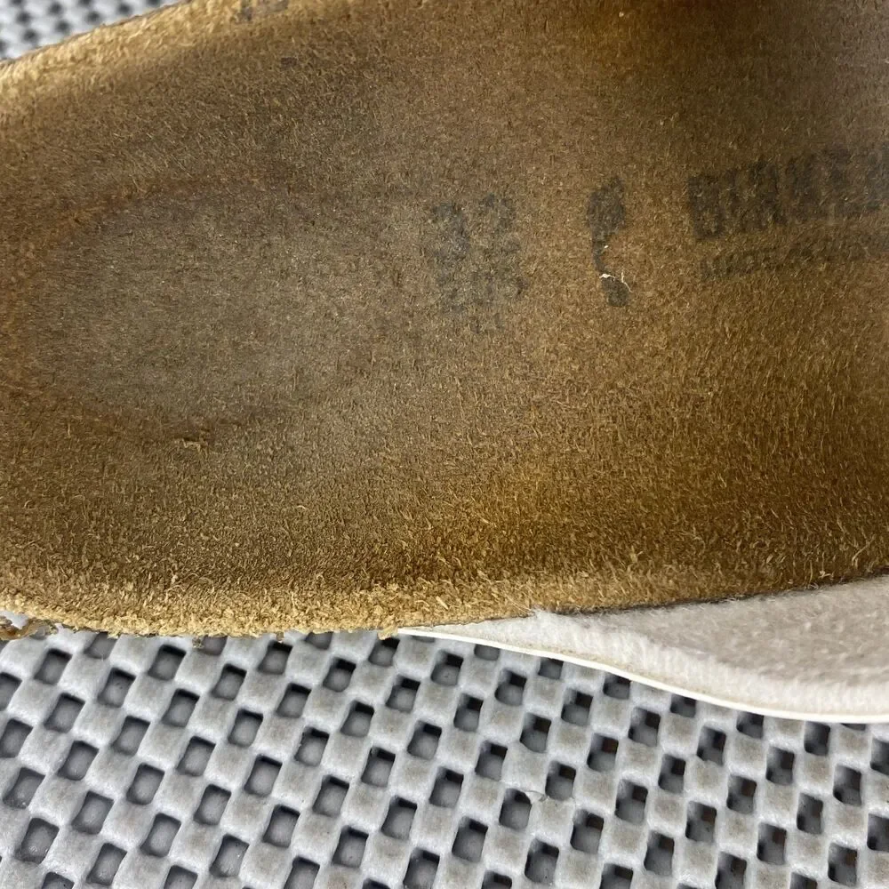 Birkenstock Arizona Sandals Kids Youth 32 White Slide On Made in Germany